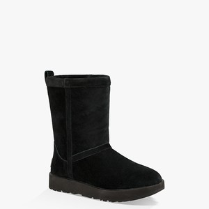 Ugg Classic Short Waterproof Women Classic Boots Black (7361XRDJI)